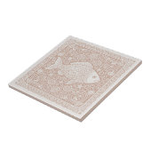Carreau Série de vie côtière Poisson Corail D1208 (Côté)