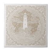 Carreau Série Vie Côtière Phare Sable D1208 (Devant)