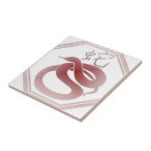 Carreau serpent chinois de zodiaque (Côté)