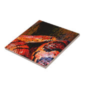 Carreau Serpent de maïs grunge lové (Côté)