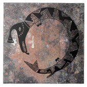 Carreau Serpent D'Eau Mimbres Poterie Design (Devant)