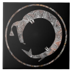 Carreau Serpent D'Eau Mimbres Poterie Design