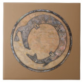 Carreau Serpent D'Eau Mimbres Poterie Design (Devant)