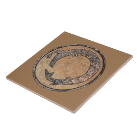 Carreau Serpent D'Eau Mimbres Poterie Design (Côté)