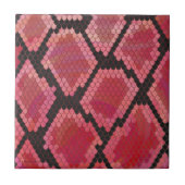 Carreau Serpent noir et rouge (Devant)