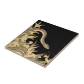 Carreau Serpent noir Vintage (Côté)