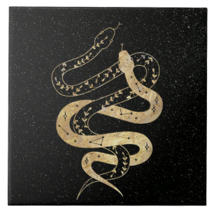 Carreau Serpents mystiques Imaginaires et noirs