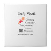 Carreau Services de restauration ajouter nom QR code site  (Devant)