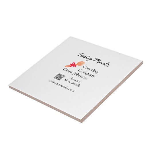 Carreau Services de restauration ajouter nom QR code site  (Côté)