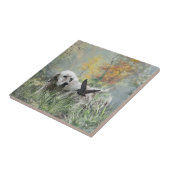 Carreau Setter anglais, saison de chasse à la bécasse, Art (Côté)