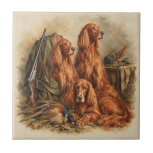 Carreau Setter Irlandais ,Art