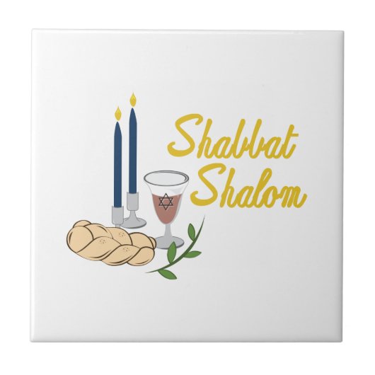 Carreau Shabbat Shalom (Devant)