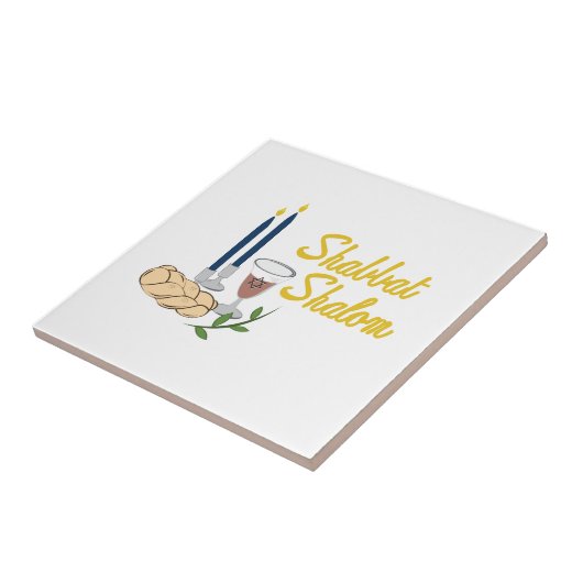 Carreau Shabbat Shalom (Côté)