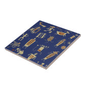 Carreau Shaman du Southwest Rock Art (Côté)