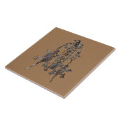 Carreau Shaman Petroglyph Coso Range, Californie (Côté)