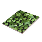 Carreau Shamrock irlandais vert (Côté)