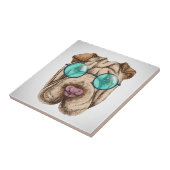 Carreau Sharpei dans les lunettes de soleil (Côté)