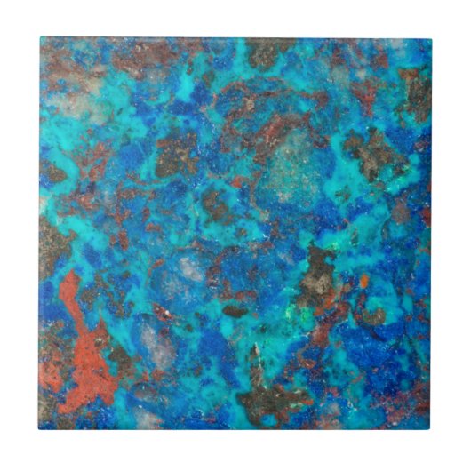 Carreau Shattuckite à motif bleu (Devant)