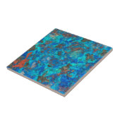 Carreau Shattuckite à motif bleu (Côté)