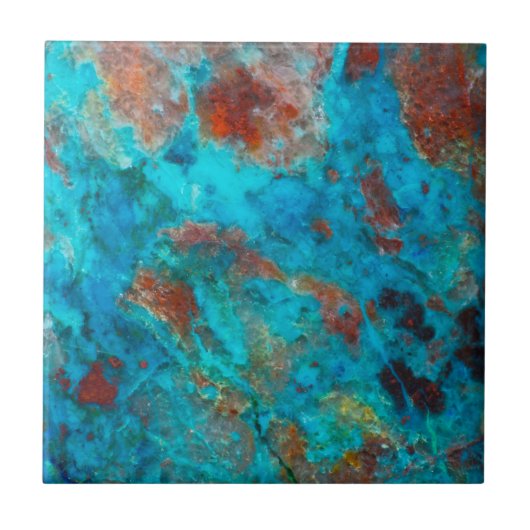 Carreau Shattuckite bleue (Devant)