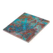 Carreau Shattuckite Bleue Et Rouge (Côté)