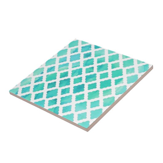 Carreau Shell bleu modèlent (Côté)