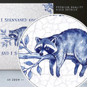 Carreau SHENANIGAN Raccoon Fine Delft Blue Dutch Style