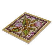 Carreau Sherwin Floral Transware Repro Tile (Côté)
