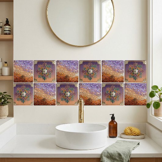 Carreau Shimmering Mosaic Gradient Ceramic Tile