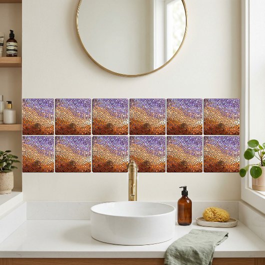 Carreau Shimmering Mosaic Gradient Ceramic Tile