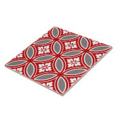 Carreau Shippo avec le motif, le rouge, le blanc et le (Côté)