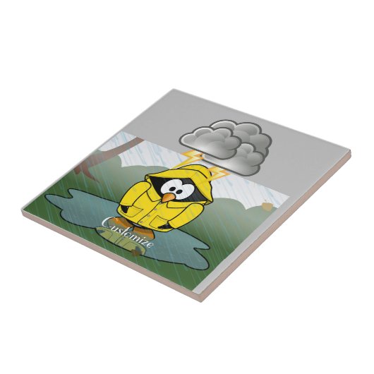 Carreau Shivering Rainy Day Penguin Thunder_Cove (Côté)