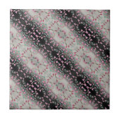 Carreau Si Joli Rose Et Noir Décoré (Devant)