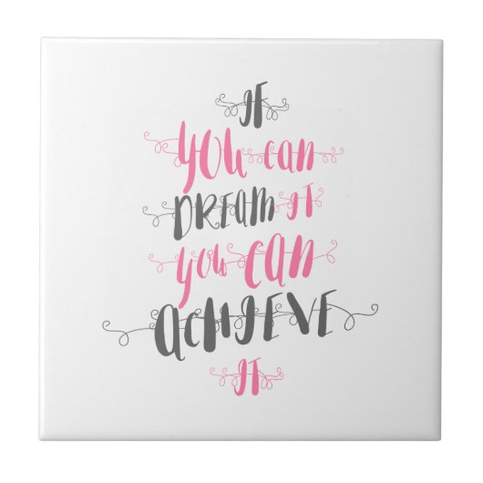 Carreau Si vous pouvez rêver-il-vous-pouvez-le-réaliser-il (Devant)