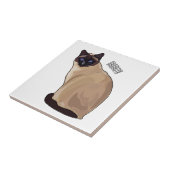 Carreau Siamese cat cartoon (Côté)