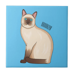 Carreau Siamese cat cartoon