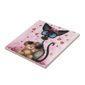 Carreau Siamese Cat Valentines Day by Bihrle (Côté)