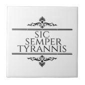Carreau Sic Semper Tyrannis (Devant)