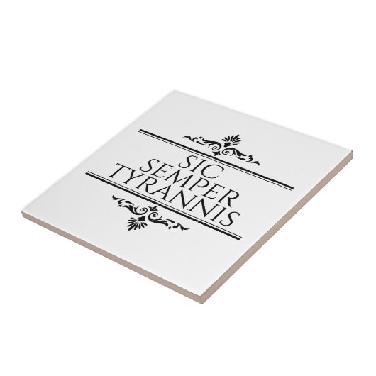 Carreau Sic Semper Tyrannis (Côté)