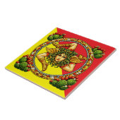 Carreau Sicilian Trinacria   (Côté)