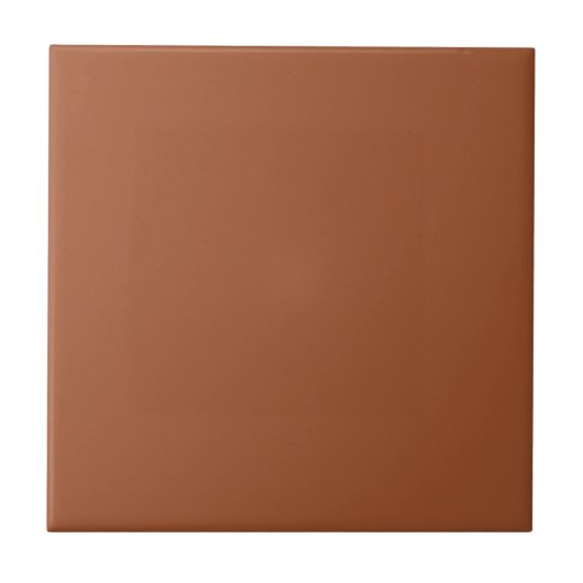 Carreau Sienna Brown Solid Color | Classic Elegant (Devant)