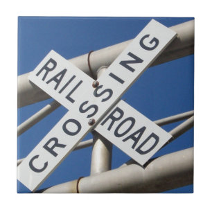 Carreau Signe de croisement de chemin de fer