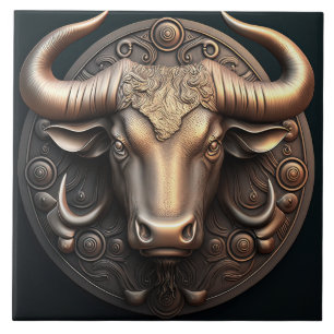 Carreau Signe du zodiaque Taureau Horoscope Carrelage en c