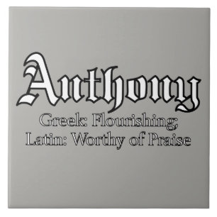Carreau Signification d'Anthony
