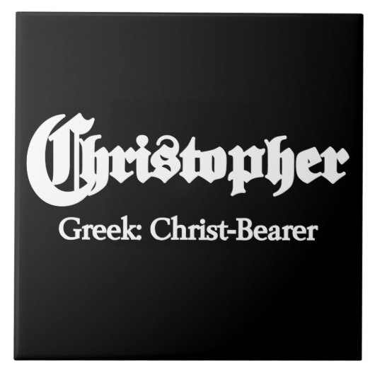 Carreau Signification de Christopher (Devant)