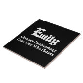 Carreau Signification d'Emily (Côté)