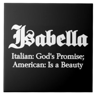 Carreau Signification d'Isabella