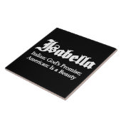 Carreau Signification d'Isabella (Côté)