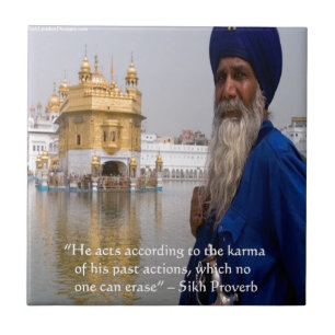 Carreau Sikh Actions/Karma Proverb