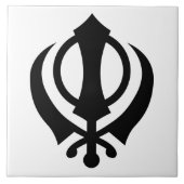 Carreau Sikh Khanda (Devant)